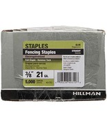 HILLMAN FASTENERS 461783 5 Keg 21 Gauge Tac Staple, 3/8&quot; - $32.77 CAD