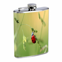 Ladybug Em5 8oz Stainless Steel Flask Drinking Whiskey Liquor - £11.83 GBP