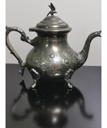 Rare Antique Les Meilleurs Metal Blanc Argente Silverplate Teapot French... - €56,26 EUR