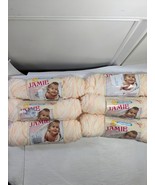 Lion Brand yarn x6 Jamie Baby Parfait Print #288 orange white ombre vari... - $1,501.54 MXN