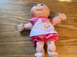 Cabbage Patch Kids Mattel Mini Doll No Hair Green Eyes Plush 1995 VTG Girl 8&quot; - $13.99