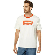 Levi&#39;s Men&#39;s Short Sleeve Relaxed Fit Tee Sugar Swizzle MD - $14.84