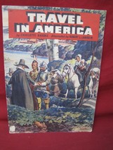 Vintage Travel In America Children&#39;s Cloth Book 1940 - $24.74