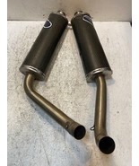 Termignoni Pair Oval Carbon Fiber Exhaust Silencers 45mm Bore 48mm Bore - $542.44 CAD