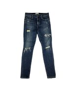 Agolde Jeans Womens Size 28 Sophie High Rise Skinny Crop Distressed Blue... - $956.04 MXN