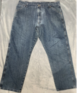 VTG Wrangler Mens Jeans Size 40 x 30 Blue Carpenter Workwear Denim Comfo... - £11.20 GBP