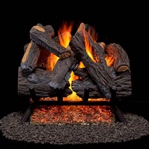 Duluth Forge 18 in. 45000 BTU Vented Heartland Oak Natural Gas Fireplace... - $368.38