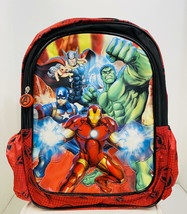 Marvel Avengers Kids Backpack -15&quot; School Bag~Iron Man~Thor~Captain America~Hulk - £15.77 GBP