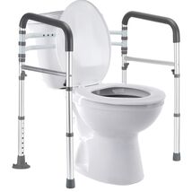 Non-Slip Adjustable Toilet Safety Frame - Supports Seniors and Disabled,... - $123.70