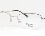 Memory Titan 8020 C4 Brillant Argent Lunettes Semi Monture Cadre 54-18-1... - $97.82