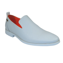 Men Tayno Dressy Casual Soft Leather Comfortable Slip on Loafer #ALPHA L White image 3
