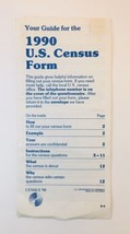 Your Guide for the 1990 U.S. Census Form (Information Booklet) Vintage - £11.73 GBP