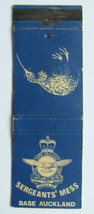 Base Auckland Mess - New Zealand Royal Air Force Military 20FS Matchbook Cover - £1.59 GBP