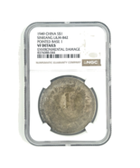 1949 China S$1 Dollar Sinkiang L&amp;M-842 Pointed Base 1 by NGC as VF DETAILS! - €1.019,65 EUR