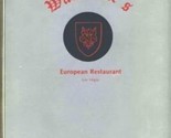 Waldemar&#39;s European Restaurant Menu Las Vegas Nevada 1980&#39;s Warsteiner - $24.72