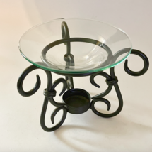 Partylite Glass Aroma Melts Warmer Wrought Iron Candle Holder - $34.99