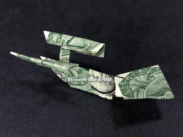 STAR TREK ENTERPRISE Money Origami Space Ship - Dollar Bill Art - £15.63 GBP