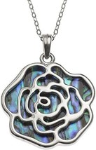 Tide Jewellery Inlaid Paua Shell Rose Necklace in a Box - £19.40 GBP