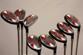Extra Long All Hybrids Big Tall Xxl +4&quot; Rescue 3-PW Golf Club Set Jumbo Griff - £308.57 GBP