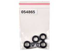 Rear Low Profile Wheelset Chrome 1/87 (HO) Plastic Model by Promotex - $24.49