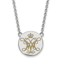 SS William And Mary Large Enamel Disc Necklace - £80.44 GBP