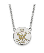 SS William And Mary Large Enamel Disc Necklace - $140.87 CAD