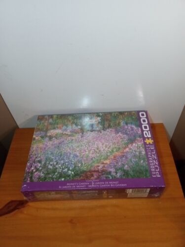New Puzzle 2000 Piece Monet's Garden by Claude Monet EuroGraphics 38.25" x26.63" - $29.69