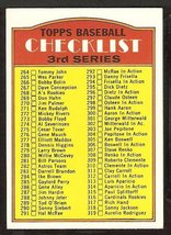 1972 Topps Unmarked 3RD Series Checklist # 251 VG/EX - £2.19 GBP