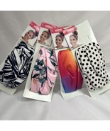 (4) Scunci Head Wrap Headband Hair Tie Active Purple Pink Black Polkadot... - $16.85 CAD