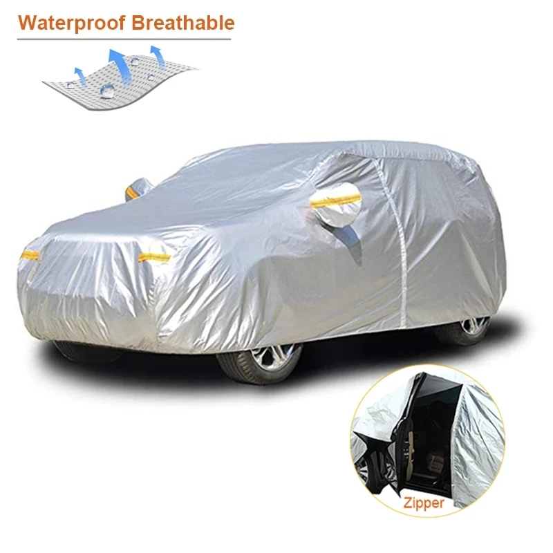 Waterproof Car Covers Outdoor Sun Protection Cover For Universal Car Protection - £54.91 GBP+