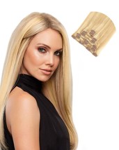 Clip in hair extensions real human hair,20in 120g 7pcs seamless 16 clips... - £60.95 GBP