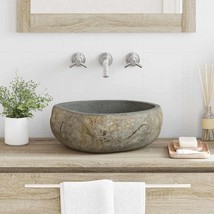 Basin Light gray (38-45) x (30-35) x 15 cm River stone - $146.99