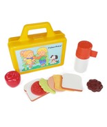 Vtg 1991 Fisher Price Fun W/ Food Toy Lunchbox Thermos Set Sandwich Comp... - $68.36 CAD