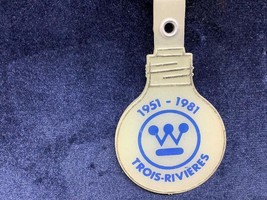 Vintage Promo Keyring Westinghouse Logo Keychain TROIS-RIVIÈRES Ancien Porte-Clé - £5.91 GBP