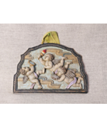 Vintage Trio Of Cherubs Resin Relief Small Wall Plaque - $39.15