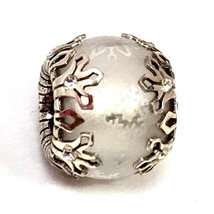 Brighton Icy Flakes Bead, J98382, Silver and Resin Finish, New - £17.92 GBP