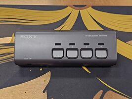 Sony SB-V40S AV Selector Audio S-Video 4 Way Splitter Switch, Gaming Switch - $34.60