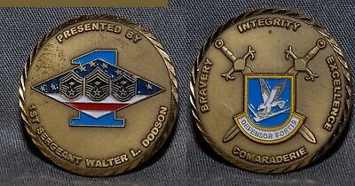 1st Sgt.. Walter L. Dodson USAF Security Forces POLICE presentation chal... - $19.79