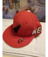 NBA Elements Reebok Miami Heat Cap Hat 7 5/8&quot;  - £7.91 GBP