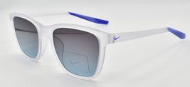 Nike Stint CT8176 913 Sunglasses Matte Clear / Smoke Blue Gradient Lens - $77.02