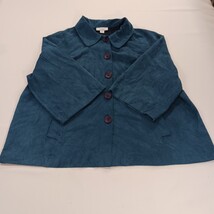 Dressbarn RN#122878 Women’s Blue 5-Button Front 3/4 Sleeve Jacket Size 20W image 14