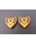 Elizabeth Taylor Avon Vintage Heart Of Hollywood Gold Tone Pearls Clip E... - £82.08 GBP