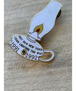 Lions Club Lapel Pin Lions Lighting the Way Dist. 20-N New York 1991-199... - $20.75