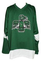 Any Name Number Seattle Totems Hockey Jersey 1970 Green Any Size image 4