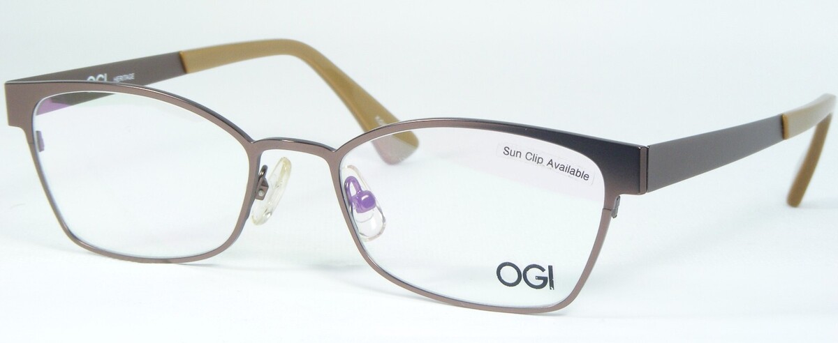 OGI Patrimonio 2243 1527 Castaño Marrón Gafas Montura Metálica 49-17-145mm - $96.03