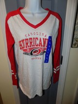 Carolina Hurricanes NHL Licensed Long Sleeve T-Shirt Size L Women&#39;s NEW - £20.42 GBP