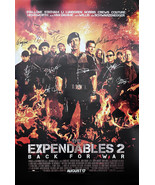 THE EXPENDABLES 2 signed movie poster - $210.00