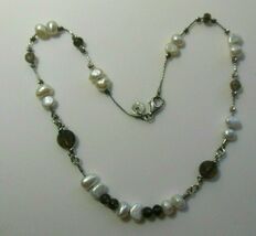Silpada Sterling Silver Smoky Quartz &amp; Pearl Necklace - $33.41