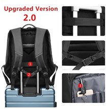 17 Inch Laptop Backpack For Men Waterproof Functional with USB Charging Backpack - £56.73 GBP