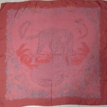 Hermes Scarf Jungle Love By Robert Dallet 90CM Silk Pink Batik Carre Tier - £571.00 GBP